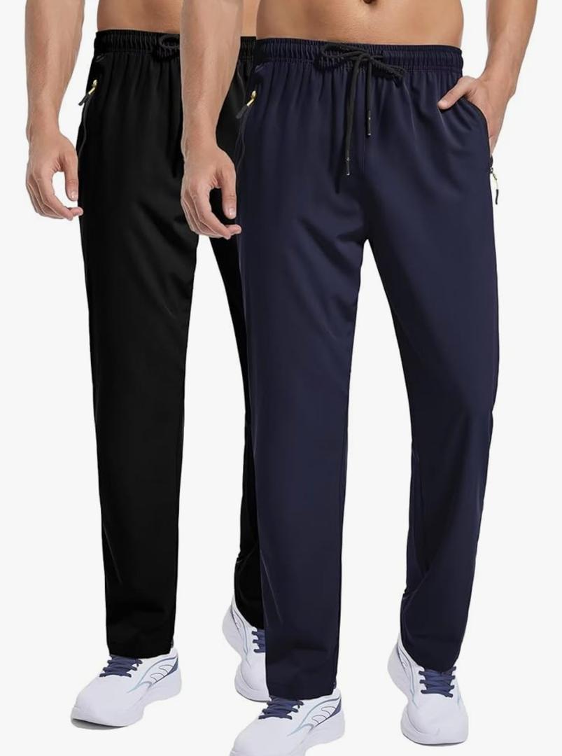 Men's Sweatpants Athletic Pants Breathable Quick Dry Water Resistant Jogger Track Pants Workout Hiking Pants, XXL