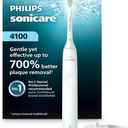 Philips Sonicare 4100 Series Electric Toothbrush  Sonic Toothbrush with Advanced Sonic Technology, Pressure Sensor, Two Intensity Settings, Smartimer & Quadpacer, White, Model HX3681/23