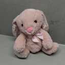 Holiday Home Pink Bunny with Ribbon Plush