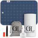 Grounding Mat for Feet and Desk, 16x24 Inch Quilted Cotton Earthing Pad with Cord, Continuity Tester & Travel Pouch?