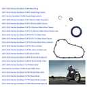 Primary Gasket Kit with Seal O-Ring Compatible for Harley Davidson Electra Glide Road Glide Touring Road King Ultra Limited Dresser Bagger 2007-2016, Clutch Complete Primary Cover Gasket