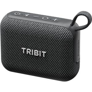 Tribit PocketGo Bluetooth Shower Speaker, IP68 Waterproof/Dustproof, Portable Speaker with 20H Playtime, Wireless, BT6.0, Supports TF Card, Electronics for Travel/Outdoors/Home (Black)