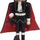 Santa's Workshop 10” Dracula Nutcracker, Black/Red