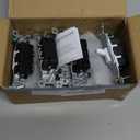 AIDA 15 Amp Single Pole Quiet Indoor Toggle Switch Self-Grounding ON Off, Residential Grade, UL Listed, Quickwire Push-in & Side Wired (White, 10 Pack)