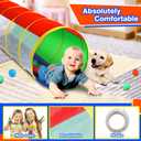 Hoohtoot Kids Crawl Through Play Tunnel, Pop Up Baby Play Tunnel for Toddlers, Game Toy Play Tent for Girl or Dog Cat Pet Tunnel
