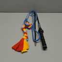 Interactive Flirt Pole Toy for Dogs Chase and Tug of War,Durable Teaser Wand with Pet Fleece Rope Tether Lure Toy to Outdoor Exercise & Training for Small Medium Large Dogs (Blue/Red, POLE-35 inches)