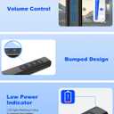 2 x USB Type C Wireless Presentation Clicker with Volume Remote Control, Presenter Remote & PowerPoint Slide Advancer for Mac, Computer, Laptop, Keynote, Google Slide