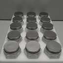 15 Set Magnetic Spice Jars  Large 4 oz Refrigerator Hexagon Glass Spice Containers with Magnetic Lids and Shaker Spice Labels for RV Travel Trailer Kitchen Fridge Cabinet Wall Mount