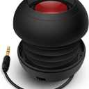 Mini Bass Speaker, mohoss Portable Plug in Speaker with 3.5mm Aux Audio Input, Rechargeable External Hamburger Speaker for iPhone Android Smartphones Laptop Tablet iPod MP3