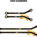 INJORA Brass High Clearance Front 4 Links Set 43g Links Set for SCX24 Gladiator Dodge Power Wagon Axial 1/24 RC Crawler Car(Black Brass)
