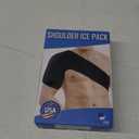 NIBHZ Recovery Shoulder Brace for Men and Women, Shoulder Stability Support Brace, Adjustable Fit Sleeve Wrap, Relief for Shoulder Injuries and Tendonitis, One Size Regular,Black-Left