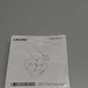 Surge Protector Power Strip - CHCORE 5Ft Braided Extension Cord with 8 Outlets with 4 USB (2 USB C) Charging Ports, Flat Plug Multi Plug Outlet Extender Charging Station for Home Office, ETL, White