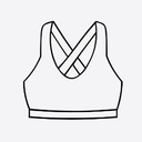 RUNNING GIRL Sports Bras for Women High Impact, Molded Cup Compression Running Tops with Removable Pads, L