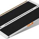 FACHNUO 4 Feet Portable Wheelchair Ramp, Non-Skid Aluminum Handicap Ramps with Handle, Folding Threshold Wheel Chair Ramp for Home Steps, Stairs, Entry, Threshold, Curbs, Stairs, 800LBS Capacity (4FT(Using height 4-12''))