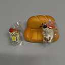 2Pcs Cute Mini Cat Figurine with Bread Sofa Resin Cat Figure for Office Home Decor - Cute Cat Gift for Cat Lovers