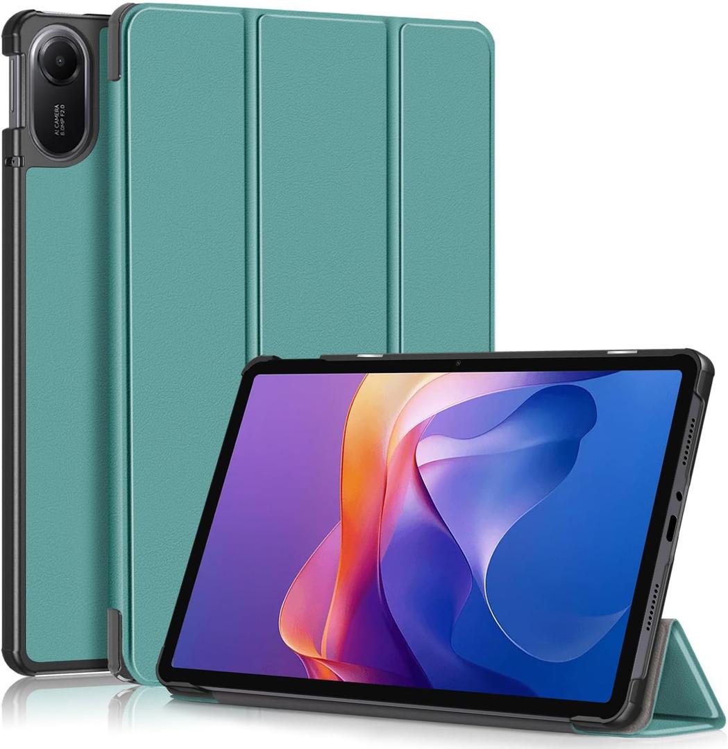 Gylint Case for Xiaomi Redmi Pad 2 11 Inch 2025 Case, Folding Folio Ultra-Thin PU Leather Stand Case Cover Wth Auto Wake/Sleep for Xiaomi Redmi Pad 2 Green