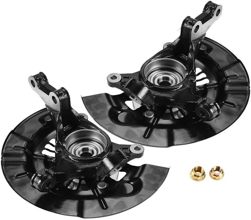 1 Pair Front Steering Knuckle & Wheel Bearing Hub Assembly Fit for Toyota Camry 2012 2013 2014 2015 2016 2017 2.5L SE, SE Sport, XSE Passenger and Driver Side 698-382 698-383