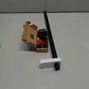 TONIAL Curtain Rod 16 to 30 Inch(1.3 to 2.5 ft), Adjustable Splicing Window Curtain Rods, 3/4 Drapery Rods for Windows, Decorative Single Rod with Modern Cap Finial, Black