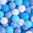 GOGOSO Plastic Balls Play Pit Balls for Baby Kid Ball Play Pit Play Yard, Baby Fance, Playpen, Playtent with 3 Colors,2.17inches (Yellow+green+blue)