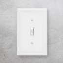 Henne Bery Sunken Pearls Heavy Duty Decorative Wall Plate Switch Plate Outlet Cover (Single Toggle, 2 Pack, White)