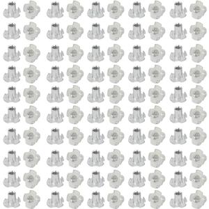 uxcell 3/16-inch Female Thread 10mm Height Full Threaded Pronged T-Nut 100pcs