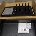 Pezin & Hulin Bamboo Charging Station, Electronic Devices Organizer for Multiple Devices Charger Such As Cell Phone, Tablet, Watch and More, Blackl, (No USB Charger and Cables