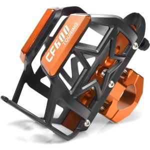 Beverage Water Bottle Drink Cup Holder Bracket Handlebar Mounting fits for CFMOTO ATV CFORCE 600 Touring All Years (Orange)