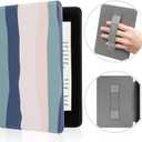 SCSVPN Case for Kindle Paperwhite 10th Generation 2018 with Hand Strap - Auto Sleep/Wake, Slim PU Leather Smart Protective Cover ONLY Fit 6'' Kindle Paperwhite Case Model NO. PQ94WIF, Colorful Blue