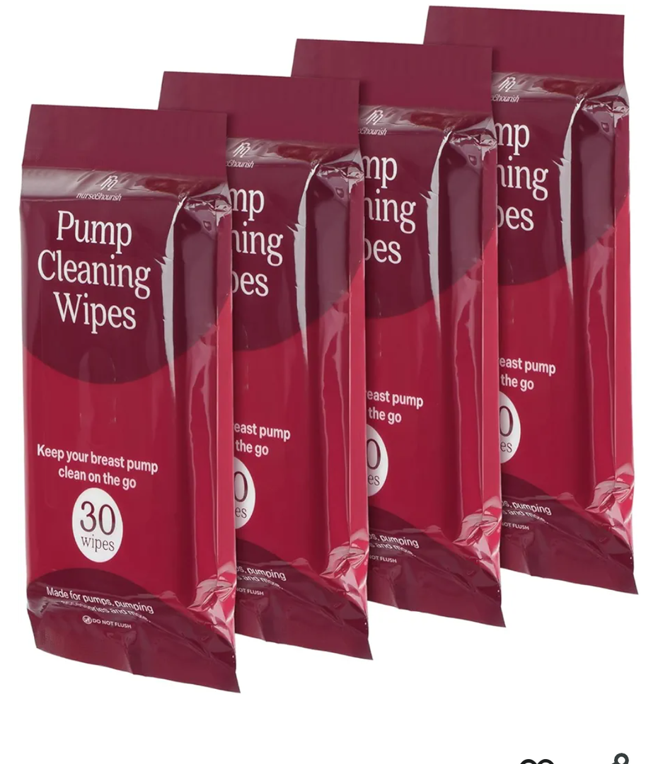Wipes for Breast Pump Parts - Breast Pump Wipes Quick Clean with No Water - 30 Per Pack