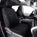 coverdream Sienna Seat Covers Custom Fit for 2021-2026 Toyota Sienna LE/XLE (8-Seater),2nd Row Bench w/Removable Seat,Breathable UV-Resistant Polyester Car Seat Protector (Full Set,Black)