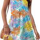 XIEERDUO Summer Dresses for Women 2025 Casual Classy Dress V Neck Swimsuit Coverups Fashion Clothing M