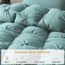 DREAMHOUR Pinch Pleat Goose Down Comforter King Size 106x 90All Season Fluffy Duvet Insert, Noiseless Anti-Down Leak100% Cotton Shell, RDS Oeko-TEX Certified, Hotel Luxury Bedding