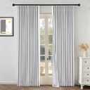 MYSKY HOME White Blackout Curtains 90 inches Long Pinch Pleated Curtains for Living Room Bedroom 100% Room Darkening Black Out Window Drapes with Hooks Back Tab, 40" Wide per Panel, 2 Pieces