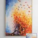 Large Wall Art for Living Room Bedroom Home Office Gold Flower Pictures Wall Art Modern Floral Artwork Framed Wall Decor Canvas Prints 20x40 In (black)