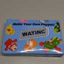 WATINC 6Pcs Hand Puppet Making Kit, Art Craft Felt Sock Puppet Toys, Creative DIY Make Your Own Pompoms Wiggle Googly Eyes Storytelling Role Play Party Supplies Gift for Girls Boys (Animals)