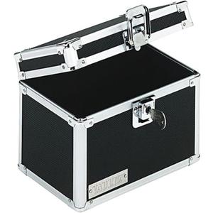 Vaultz Lockable Index Card Holder - Flash Card Organizer for Recipes, Passwords or Studying Holds 450 4x6 Notecards - Index Card Box Study Accessories, Black