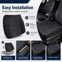 SecosAutoparts Passenger Side Bottom Replacement Cloth Seat Cover Dark Gray Compatible with Dodge Ram 1500 2500 3500 SLT 2001 2002 2003 2004 2005