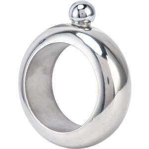 Wine Flask Gift, NonRusty Stainless Steel Flask Bracelets for Whiskey