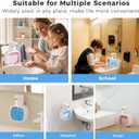 Automatic Liquid Soap Dispenser, 17oz/500ml Touchless Rechargeable with 4-Level Adjustable & IPX5 Waterproof - Level Display for Wall/Tabletop Use in Bathroom, Kitchen, White