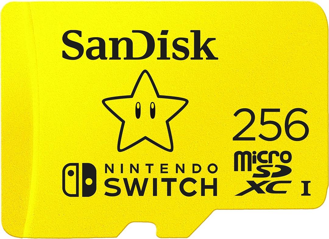 SanDisk 256GB microSD Card, Licensed for Nintendo-Switch - Made for Nintendo-Switch 1, OLED, and Lite - SDSQXAO-256G-GNCZN