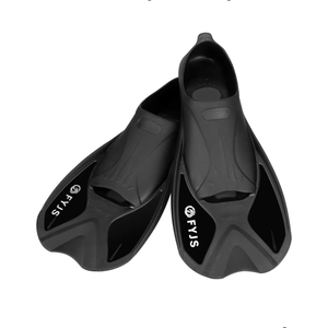 FYJS Short Swim Fins with Comfortable Full Foot Pocket Travel-Size for Snorkeling and Scuba Diving, Size XL