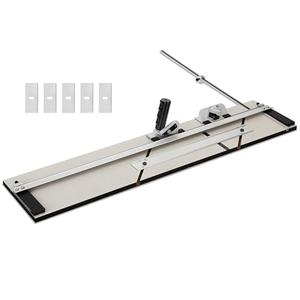 32" Compact Mat Cutter for Framing – Compatible with Logan 350-1, Board-Mounted Cutter with Bevel & Straight Cutting Heads, Guide Rail & Mat Guide, Ideal for DIY, Picture Frame, Artwork & More
