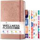 Legend Wellness Planner & Food Journal Pocket  Daily Diet & Health Journal with Weight Loss, Measurement & Exercise Trackers  Lifestyle & Nutrition Diary  Lasts 6 Months, 3.9x6.3  Rose Gold