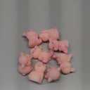 MAOMIA Miniature Pig Figurines,8 Pcs Cute Pink Piggy Toy Figures Toy Cake Toppers Decoration for Fairy Garden Car Party DIY Craft Project Decor