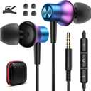 Wired Earbuds 3.5mm Jack Magnetic in-Ear Earphone,3.5 MM Stereo Headphone with Microphone for Moto G Stylus 2024 Play Power One 5G Ace for Samsung A15 A14 A13 A12 A03s S10 for iPhone 6s 6 for iPad PC