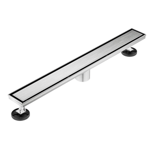 Neodrain 60" Brushed Linear Shower Drain,2-in-1 Flat& Tile Insert Cover