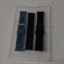 3 Pack Of Bands For With Itibit Sense & Versa 3 Silicone Stainless Steel Mesh Silicone