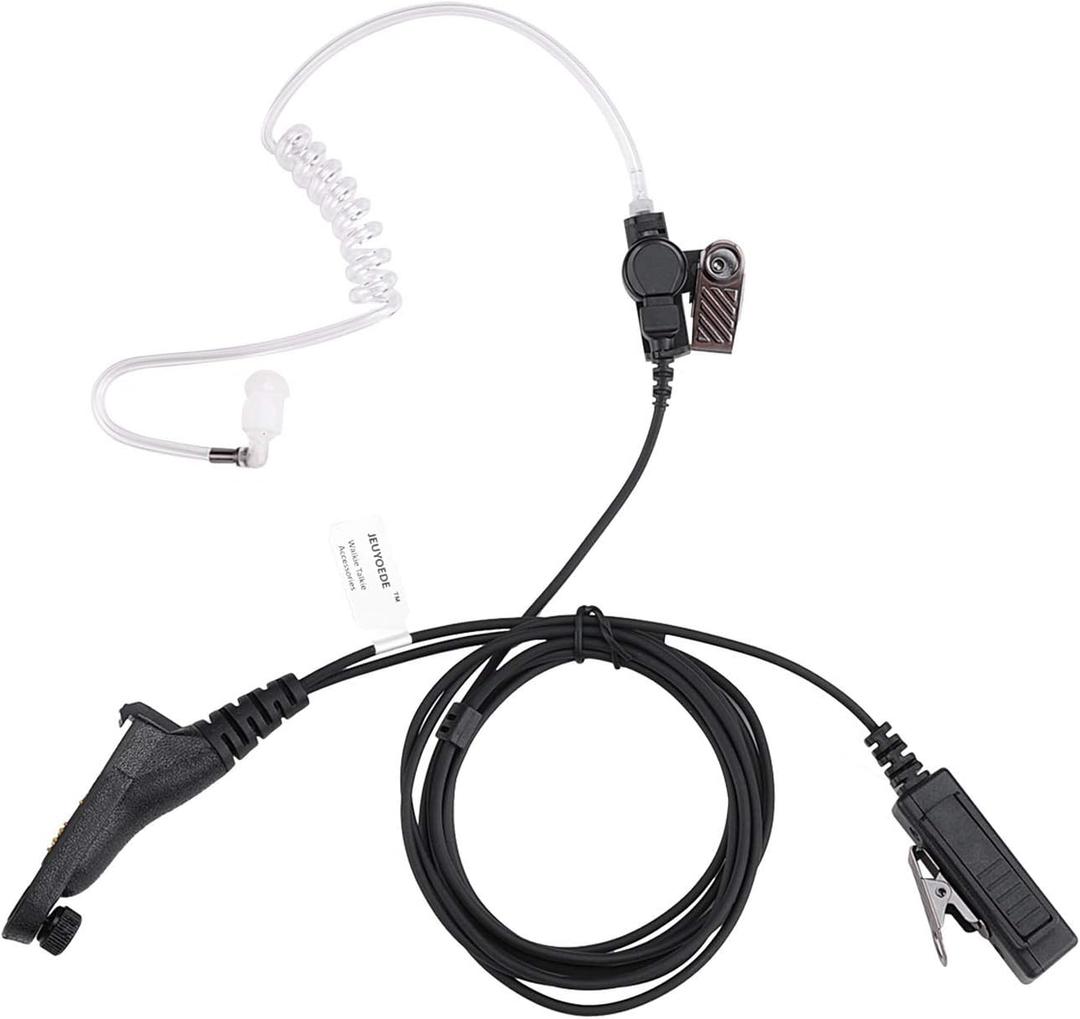 XPR 6350 Earpiece Headset with Mic Compatible with Motorola APX1000 XPR6550 XPR7350 XPR7550 XPR7550e XPR7580e Two Way Radio(Acoustic Tube)