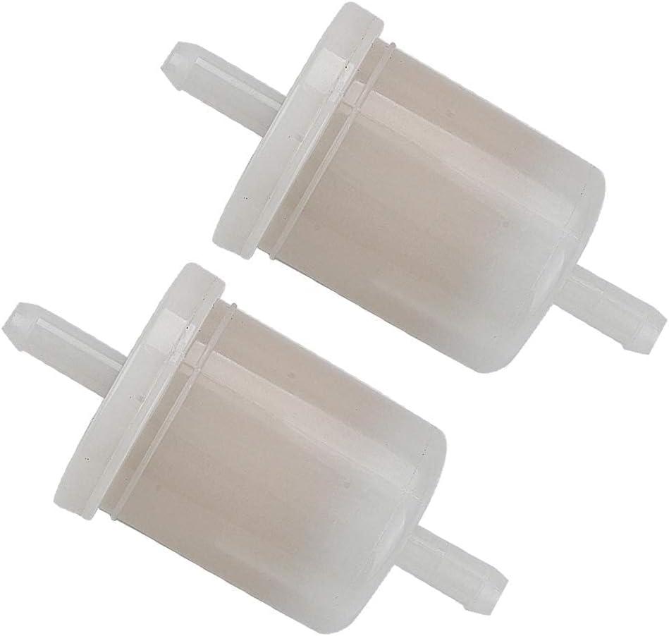 5/16" Inline Fuel Filter for Kubota 12581-43012 BX25 ZD21 BX2360 BX2370 BX23 BX24 BX23D BX2660 BX24D BX25 BX2660D BX2670 BX2350 BX2200 BX2230 ZD25 Lawn Tractor Mowers (2 Pack)