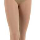 Capezio Little Girls' Hold & Stretch Footed Tight (Large, Caramel)